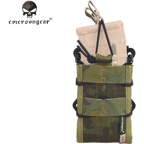 Emersongear Double Modular Rifle Magazine Pouch Combat Molle MAG Pouch Multicam Tropic EM6035