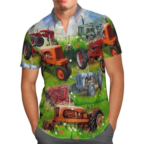 Hawaii Shirt Hawaiian beach summer Flowers Car Printed 3d Mens Shirt Harajuku Tee hip hop shirts 10