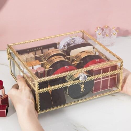 Eye Shadow Powder Cosmetics Storage Box Desktop Transparent Large Red Lip Glaze Skin Care Products Shelves