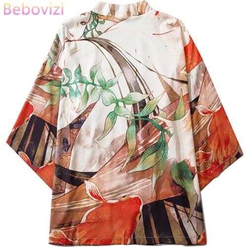 M-XXL New Casual Harajuku Kimono Cosplay for Mens Women Japanese Style Streetwear Robe Japan Cardigan Top Yukata Haori Clothes