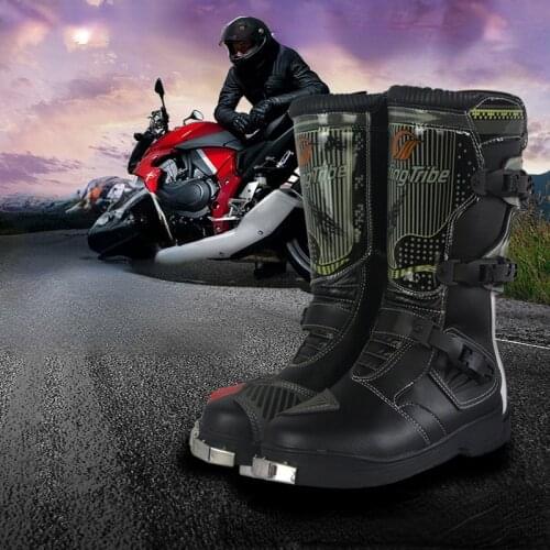 New Cross-country Motorcycle Riding Boots Racing Anti-collision Anti-fall Locomotive Shoes Men and Women Summer