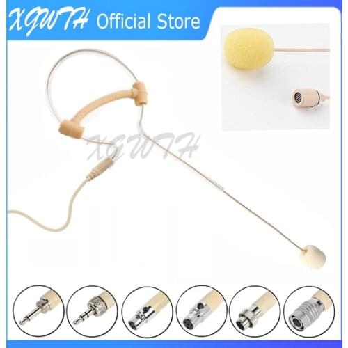 Mini Single Ear Hanging Omnidirectional Condenser Headset Microphone For Sennheiser Shure AKG Audio Technica Wireless System