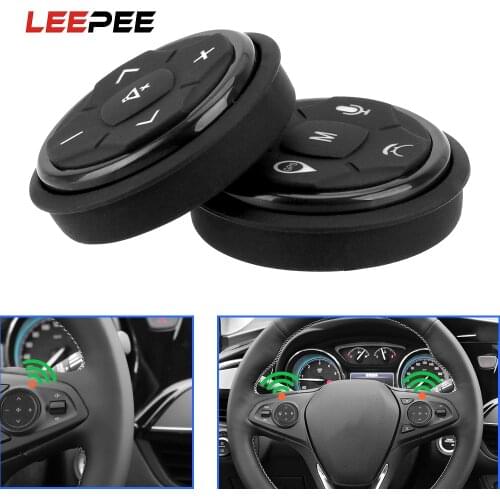 LEEPEE 10 keys Wireless Car Steering Wheel Controller Music GPS Navigation Radio Remote Control Buttons Car Accessories