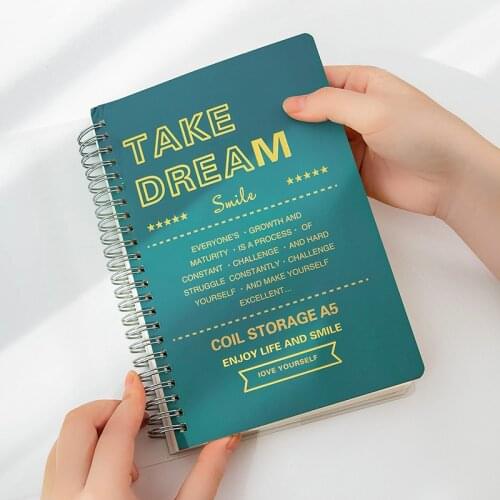 Standard A5 Notebook Coil Diary Lined Paper 128 Sheets School Office Planner Study Agenda Journal Gift