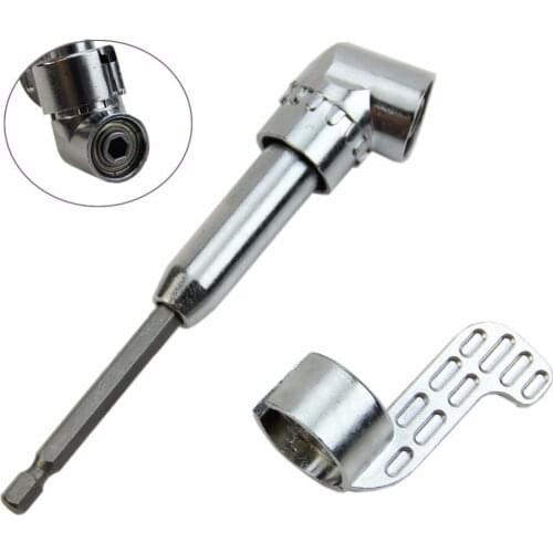 1/4" Socket 105 Degree Magnetic Angle Driver Adapter Screwdriver Bits Power Drill Extension 360 Adjustable