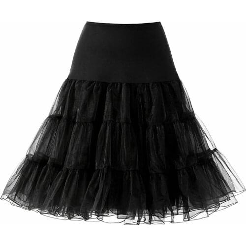 BRIDAL Women 50s Petticoat Skirts Rockabilly Retro Underskirt Crinoline Tutu
