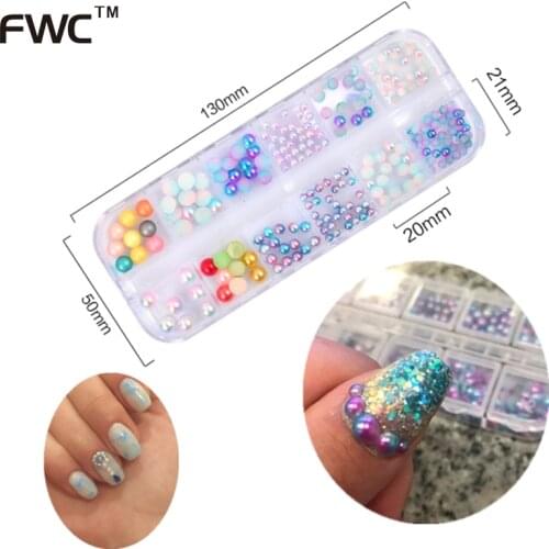 Жемчуга для дизайна ногтей ZKO China At AliExpress