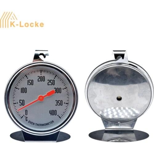 0 - 400 ℃ BBQ Thermometers Stainless Steel Flameproof Bimetal Dial Thermometer Measuring For Food Meat Kitchen Thermometer Tools