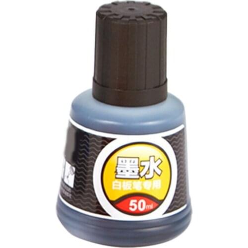 1 Bottle Ink Office Markers for Erasable Whiteboard Marker Pen Blue Black Red X3UE