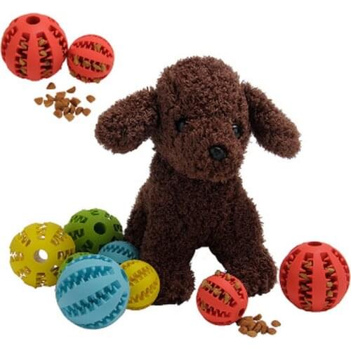 1 Pc Soft Pet Dog Toys Toy Funny Interactive Elasticity Ball Dog Chew Toy for Dog Tooth Clean Ball Food Extra-tough Molar Ball
