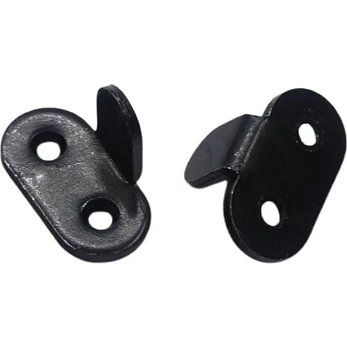 2x Wall Mount Adjustable Floor Guide Carbon Steel Sliding Barn Door Hardware