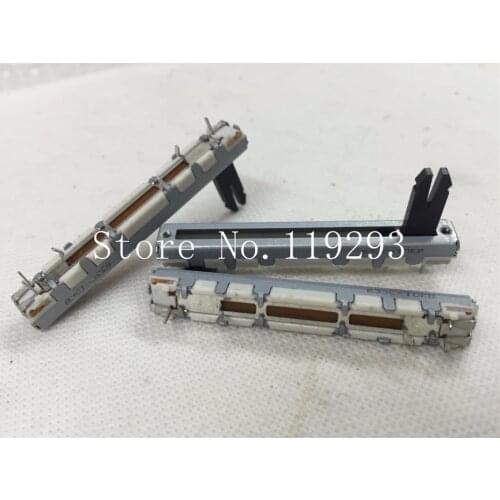 [BELLA]Japan ALPS SLIDE 6 cm fader Slide Potentiometers B5K B10K associated with the midpoint of a single plastic handle--10PCS