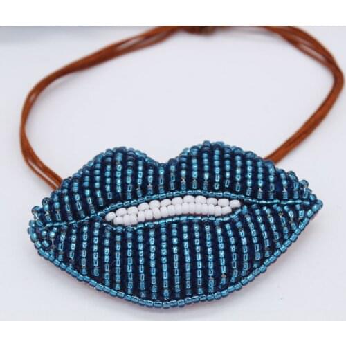 Big lip rhinestone bracelet Baroque fashion temperament rhinestone lips tassel bracelet luxury wild party ball bracele 793