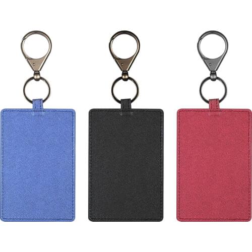 PU Leather Key Card Holder Protector Cover Key Chain For Tesla Model 3 Key Card Holder Accessories Mini Card Bag