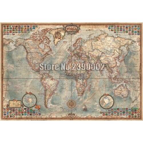DIY Full Diamond Embroidery 5D Diamond Painting Mosaic Cross Stitch Political Map Of The World Art Needlework Crafts Home Decor