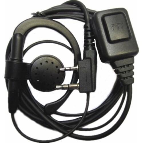 Walkie Talkie Big PTT Speaker Earpiece Headset Earphone For Kenwood Baofeng UV-5R bf-888s HYT Retevis H777 Portable Radio