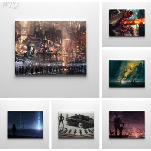 Game Poster Punk 2077 Large-scale 3d Stand-alone Game Anime Posters Wall Poster Canvas Painting Decor Wall Art Picture Home Deco