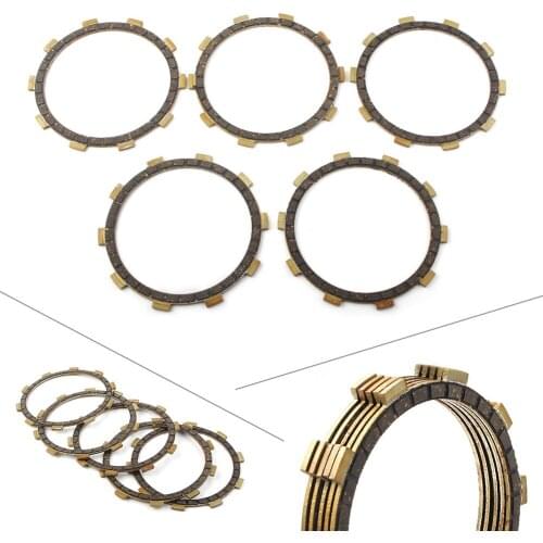 5Pcs/Set Motorbike Clutch Friction Disc Set 3HA-16321-00 For Yamaha CT1 AT1 AT2 DT100 DT125 DT175