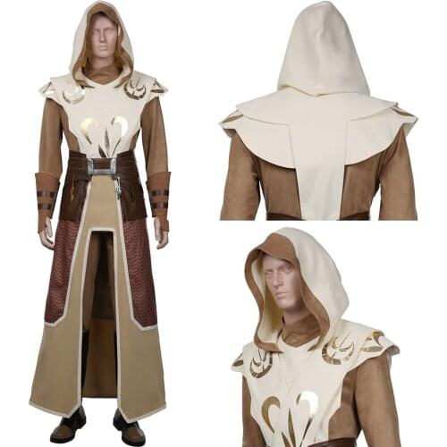 Anime The Clone Wars-Jedi Temple Guard Cosplay Costume Coat Uniform Outfits Halloween Carnival Suit