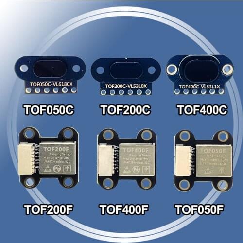 VL6180X/VL53L0X/VL53L1X Time-of-Flight (ToF) Laser Ranging Sensor Built-in MCU Algorithm TOF050F/C TOF200F/C TOF400F/C IIC I2C