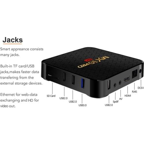 Mx 10 Pro H6 4+64GB Smart Octa Core Android 9.0 Dual-band WIFI 6K US