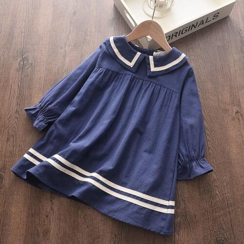 Girls Spring Autumn Dress 2021 New Casual Solid Girl Kids Dress Fashion Children Costumes Party Outfits Cute Clothing 3 7Y