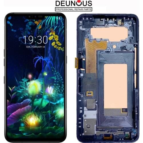 Original 6.5" 1440x3120 Tested Screen For LG V40 Touch Screen Digitizer Assembly for LG V40 Display ThinQ With Frame Replacement