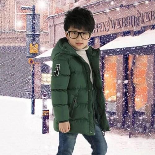 Fashion Warm Soft Down Coat Toddler Baby Thicken Stitching Hooded Casual Boys Long Sleeve Sports Cartoon Warm Fleece Outerwear