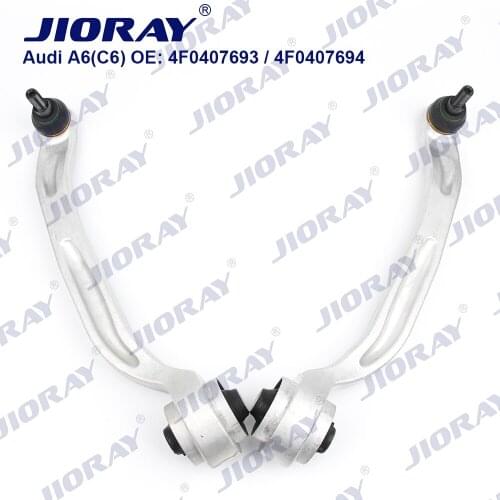 JIORAY Pair Front Lower Suspension Control Arm Curve For Audi A6 4F2 4FH 4F5 A6L C6 4F0407693 4F0407694