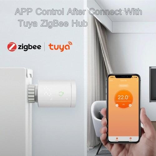 Valve Temperature Controller Radiator Smart Actuator Tuya ZigBee 3.0 Smart Radiator Actuator Programmable Thermostatic Radiator