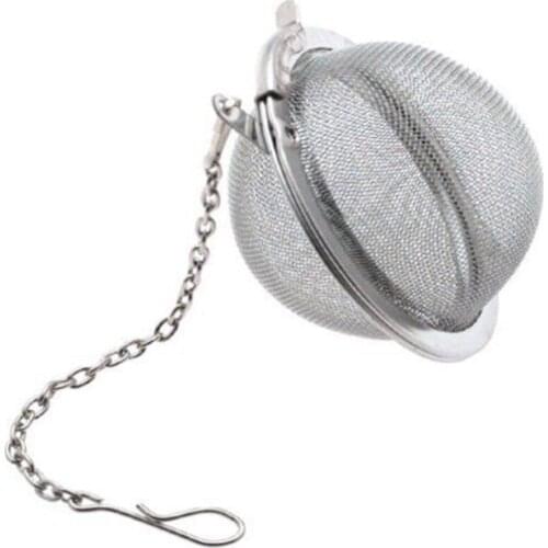 Brand New Style Tea Infuser Ball Mesh Loose New Fashion Leaf Herbs Strainer Reusable Utility Steel Secure Locking