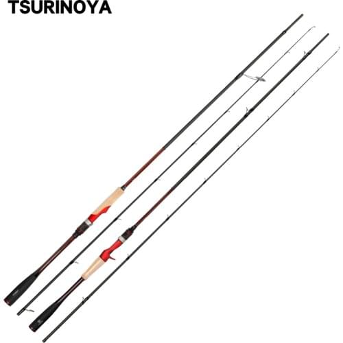 TSURINOYA INSPIRATION Casting Spinning Fishing Rod TORAY Spiral X Carbon 2.21m 2.36m 2 Section ML 7-18g Lure Rod Fishing Tackle