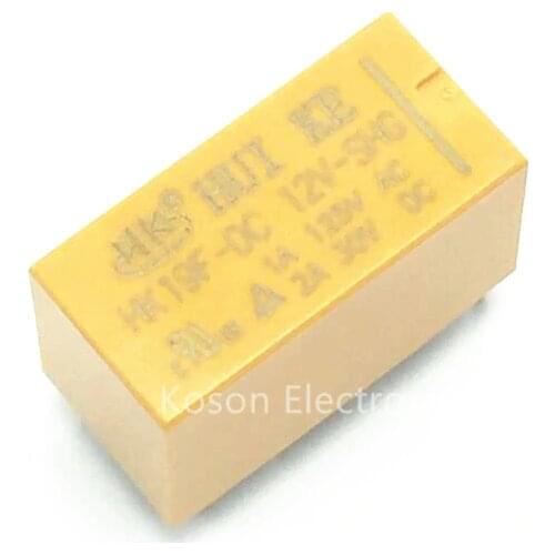 1 Pcs DC 12V SHG Coil DPDT 8 Pin 2NO 2NC Mini Power Relays PCB Type HUI KE HK19F HK19F-DC12V-SHG