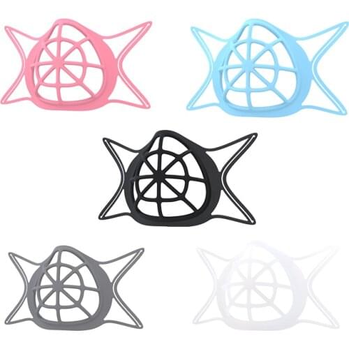 1Pc 3d Face Mask Inner Bracket Disposable Mask Holder Washable Silicone Face Mask Rack Mouth Cover Fashion Holder