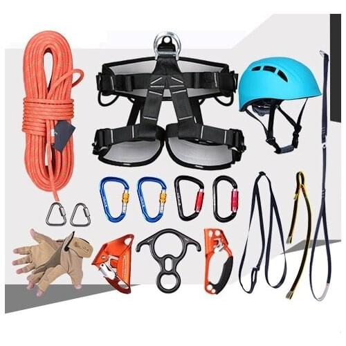 10--20M, 2700KG CE standard both ascend-descend aerial work fast safety insurance working static rope sport harness, full
