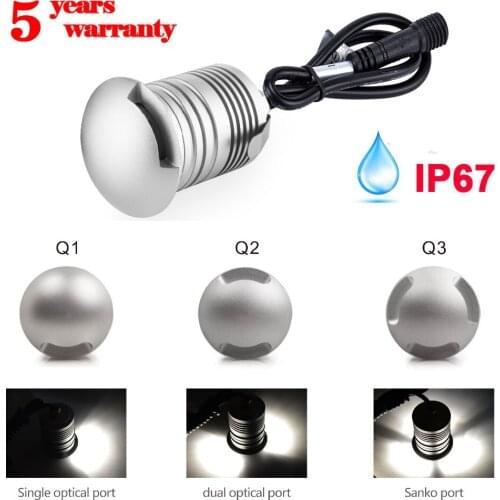 10pcs 3W 12v/24v stairs light new design polarized light step light mini Buried lighting ip67 waterproof mini LED floor light