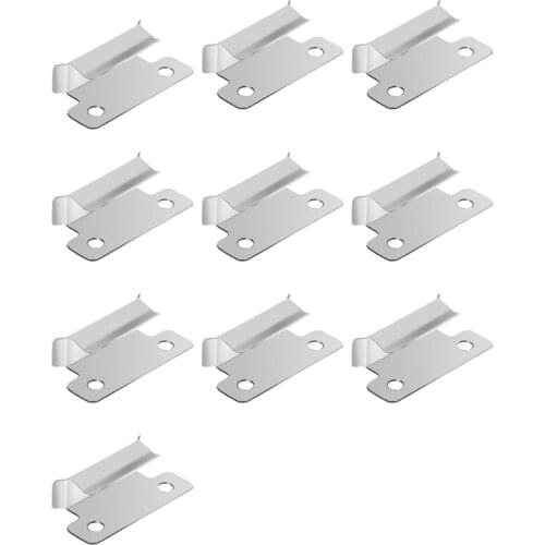 10 Pieces Glass Bed Clips Clamps Stainless Steel 3D Printer Fix Glass Bed Clips Hot Bed Glass Platform Clips