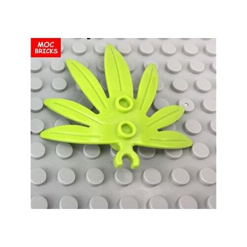 20pcs/lot MOC Bricks DIY Plant Leaves Swordleaf with Clip fit with 10884 Educational Building Blocks Action Figure Kids toy gift