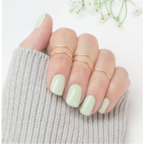 5PCS Boho Knuckle Ring Set Handmade Jewelry Gold Filled/925 Silver Anillos Mujer Bohemian Anelli Bague Femme Jewelry For Women