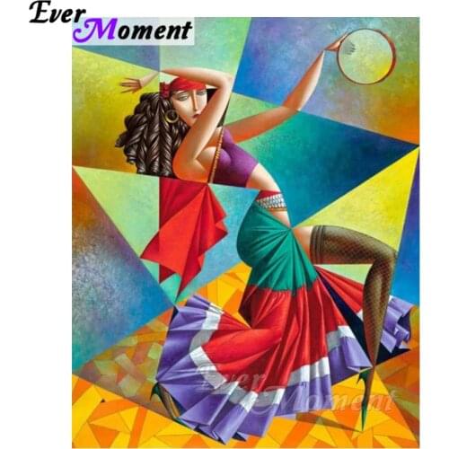 Ever Moment Diamond Painting 5d Full Square drill Girl Art Home Decorations Diamond Mosaic Embroidery Stitch Rhinestones ASF2067