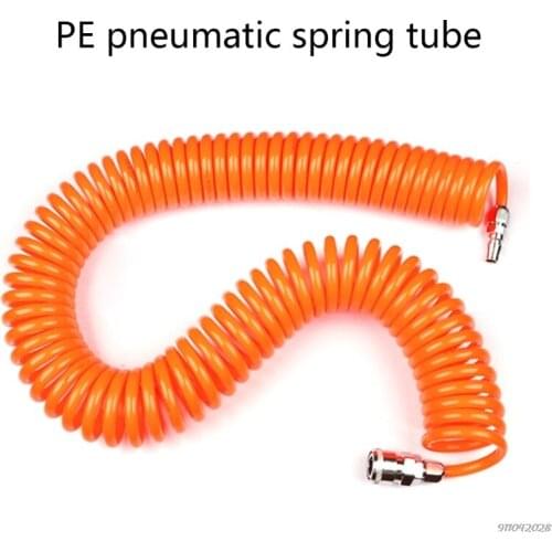 FreeShip Orange Polyurethane Recoil Air Hose Air Compressor Accessories Kit Flexible Durable Quick Connect Air Fittings Dropship
