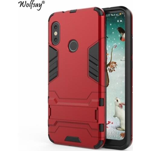 Wolfsay Cover For Xiaomi Redmi 6 Pro Case Slim PC + Soft Rubber Armor Phone Case For Xiaomi Redmi 2 Pro Cover Xiaomi Mi A2 Lite