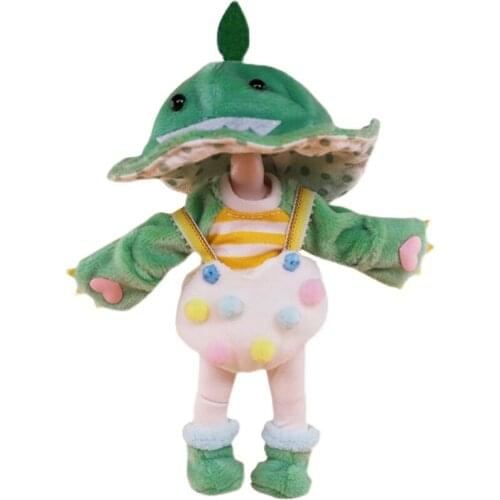 DBS Outfit for 1/8 BJD Pocket doll outfit dodo doll clothes including shoes suit for 16cm doll