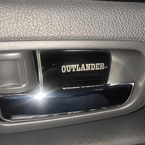 CAR STYLING INTERIOR DOOR HANDLE TRIM COVER GARNISH FOR MITSUBISHI OUTLANDER 2013-2019 2020 ACCESSORIES