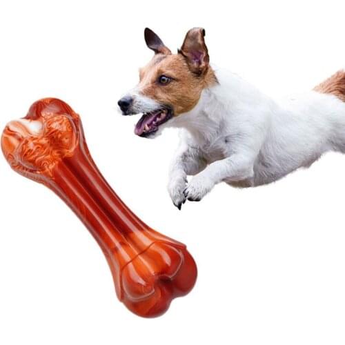 1pcs Dog Toy Pet Chew Toy Bone Shape Beef Flavor Dog Bite Toy For Pet Puppy Playing Training Supplies Dog Accessories