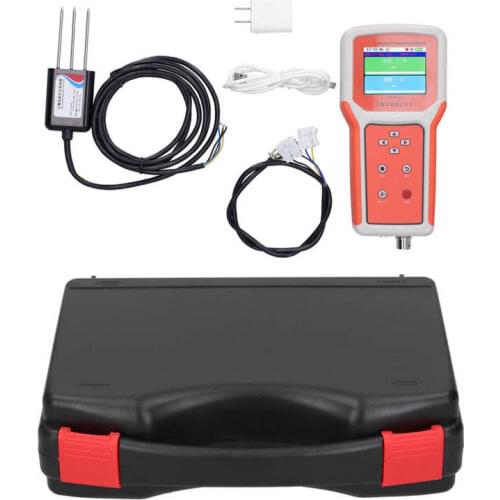 Soil Multi Parameter Detector Digital Soil Temperature Moisture Meter Tester Sensor 100-240V US Plug