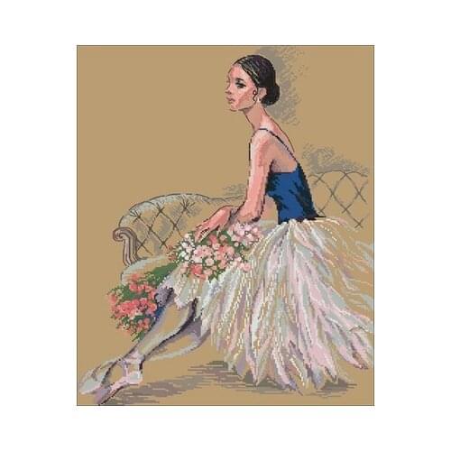 Riolis 100-054 Ballerina Counted Cross Stitch 11CT 14CT 18CT DIY Chinese Cross Stitch Kits Embroidery Needlework Sets
