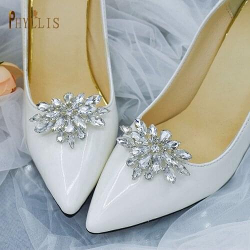 PHYLLIS G16 Fashion DIY Shoe Accessories High Heel Decoration Bead Shoe Clips 2pcs Shoe Clip Decoration Jewelry Charms 1 Pair