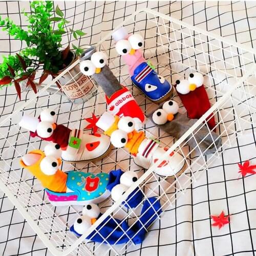 Fashion Big Eyes Patterned Candy Colors Cartoon Funny Socks Harajuku Women Cute Cotton Short Socks Kawaii School Girl Socks