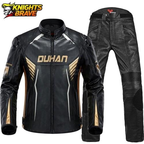 Motorcycle Jacket Leather Motocross Jacket Chaqueta Moto Moto Racing Riding Jacket Waterproof Protective Gear Jaqueta Motoqueiro